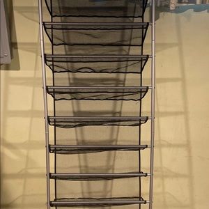 Over the door shoe organizer